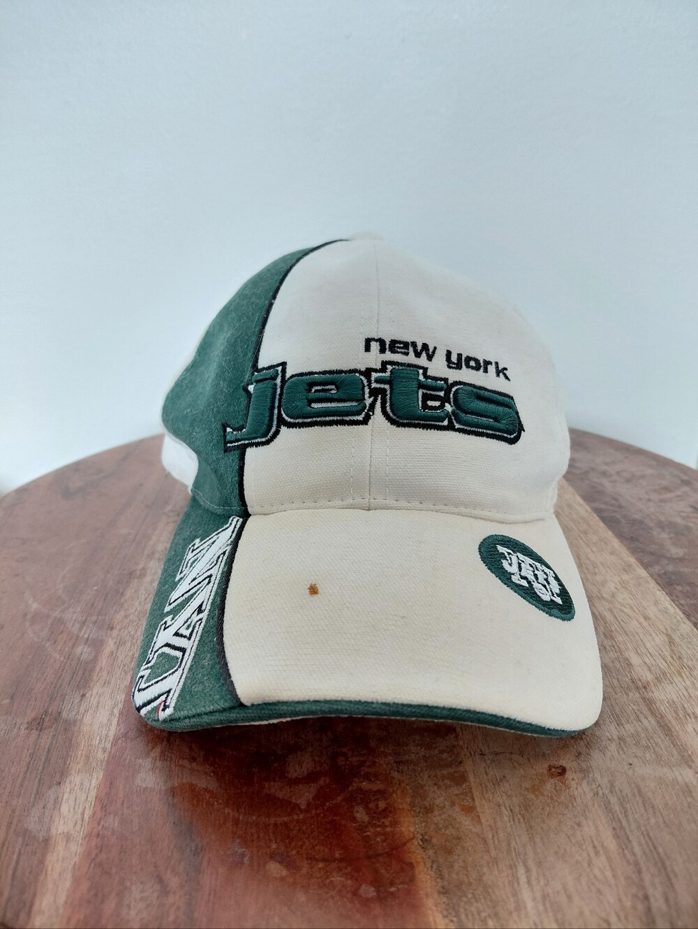 VINTAGE 2000 Reebok NFL Pro Line New York Jets Y2K Football Hat OS